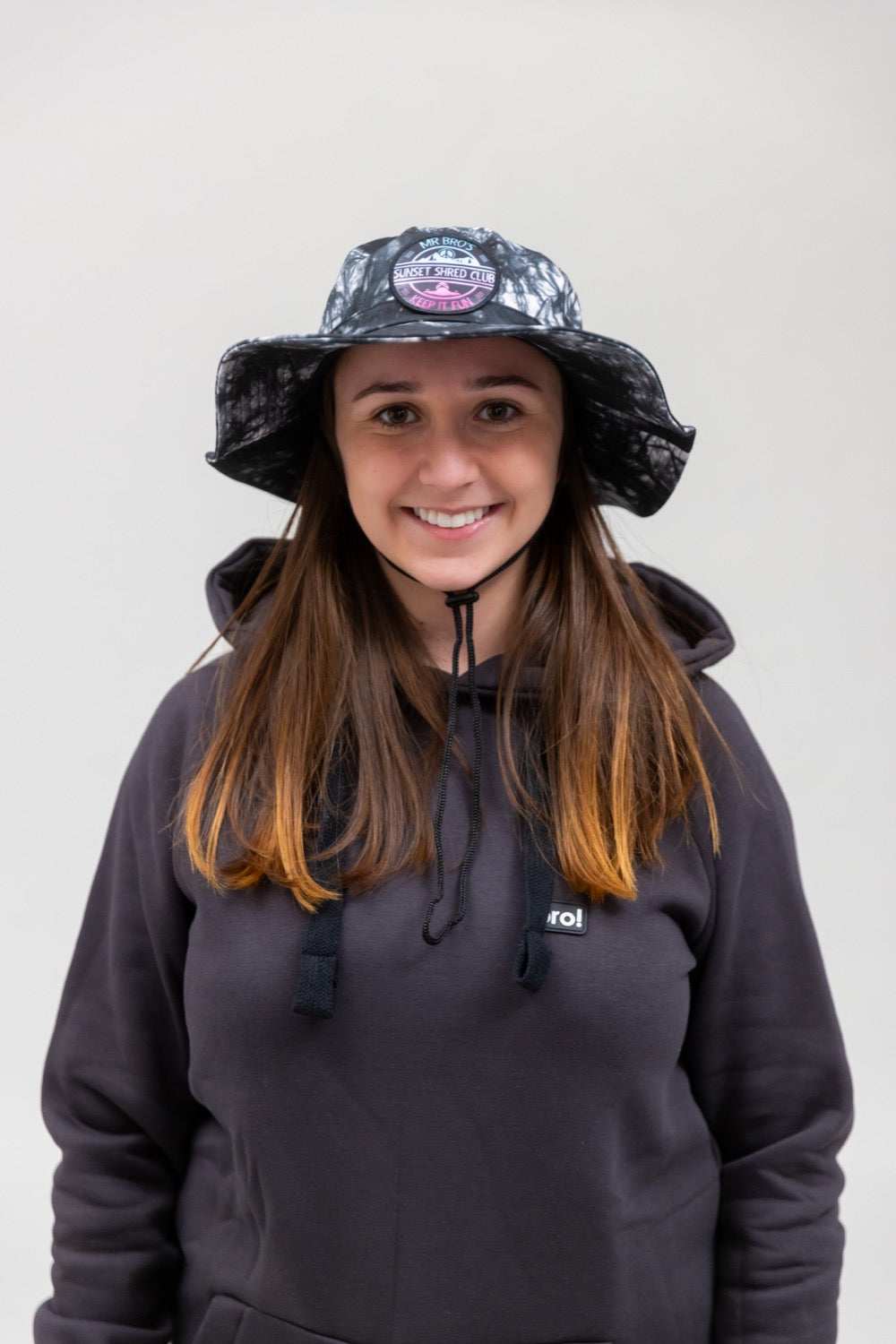 Sunset Shred Club Boonie (Tie-Dye Black)