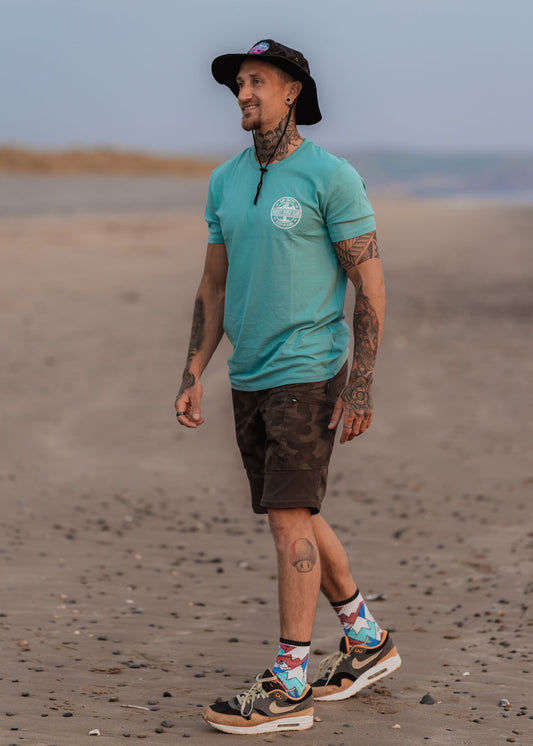 Sunset Shred Club Tee (Seafoam)