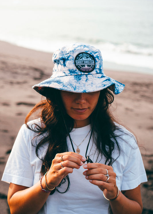 Sunset Shred Club Boonie (Tie-Dye Blue)