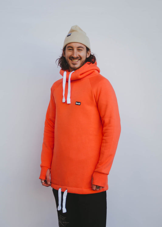 bro! chill n'shred hoodie (coral)