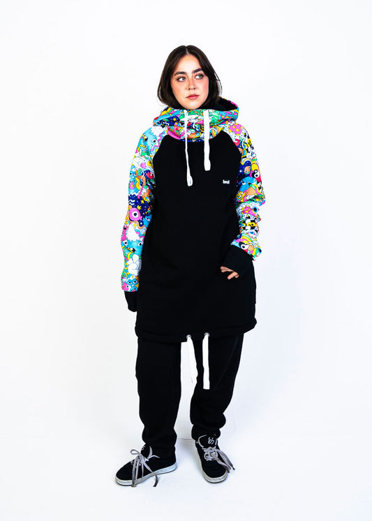 bro! chill n'shred hoodie (trippy)