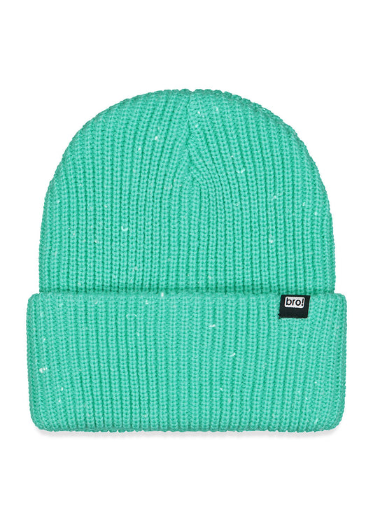 bro! waffle beanie (seafoam-white)