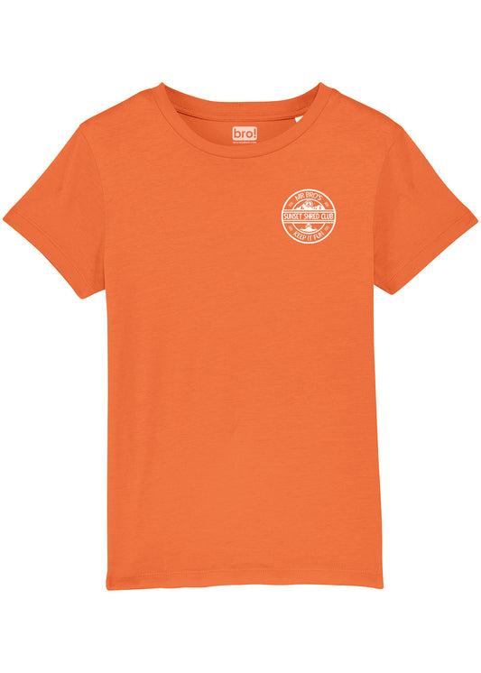 Kids Sunset Shred Club Tee (Coral)