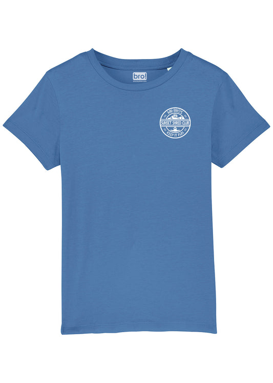 Kids Sunset Shred Club Tee (Bright Blue)
