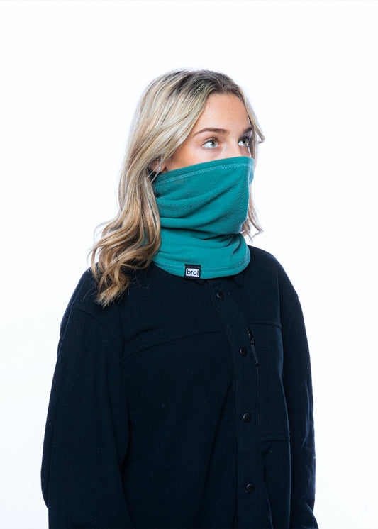 bro! fleece neckwarmer (spruce green)