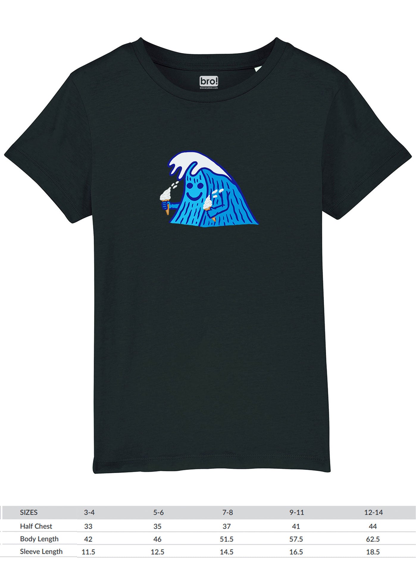 Kids Party Wave Tee (Black)