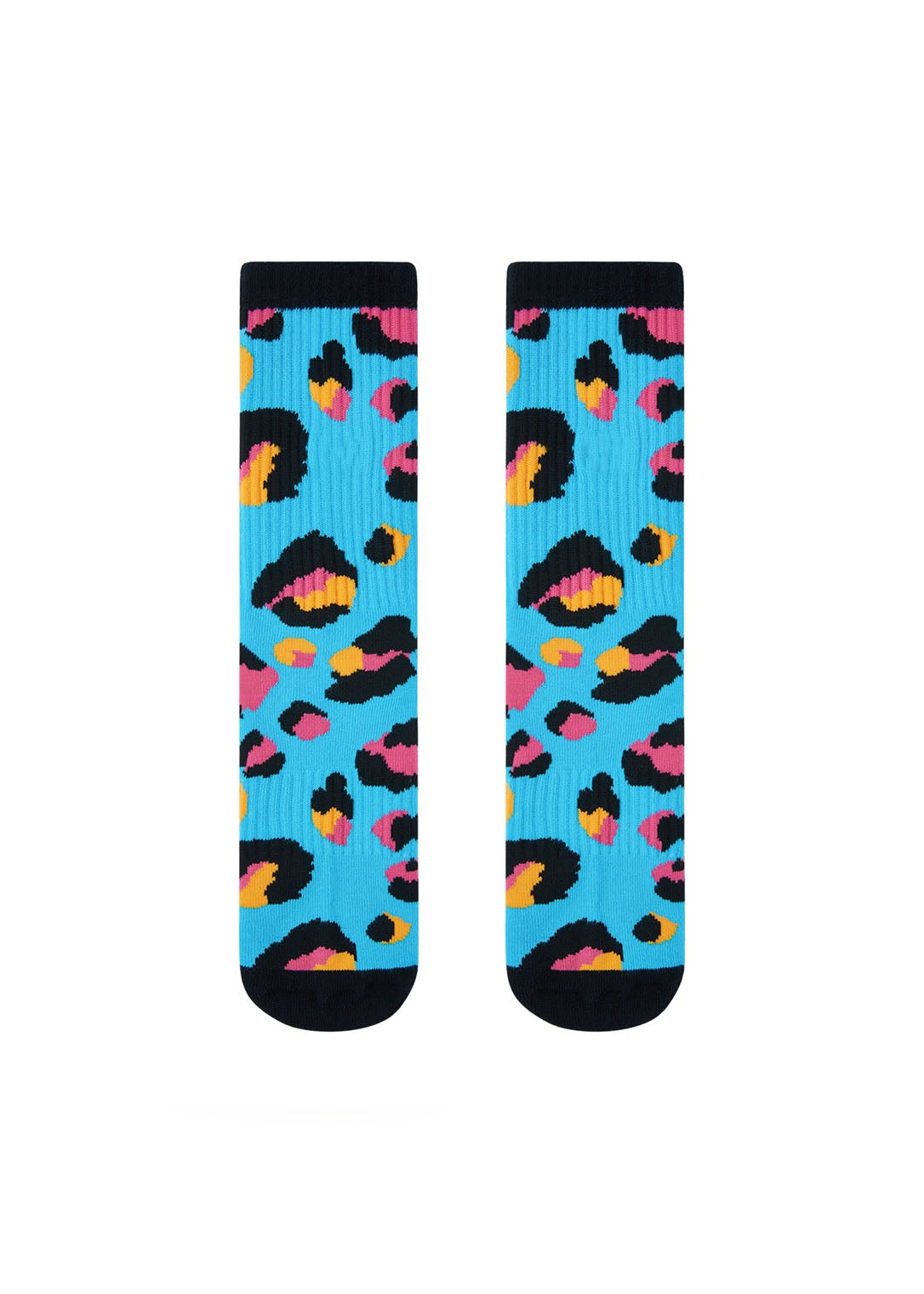 bro! socks (blue leopard)