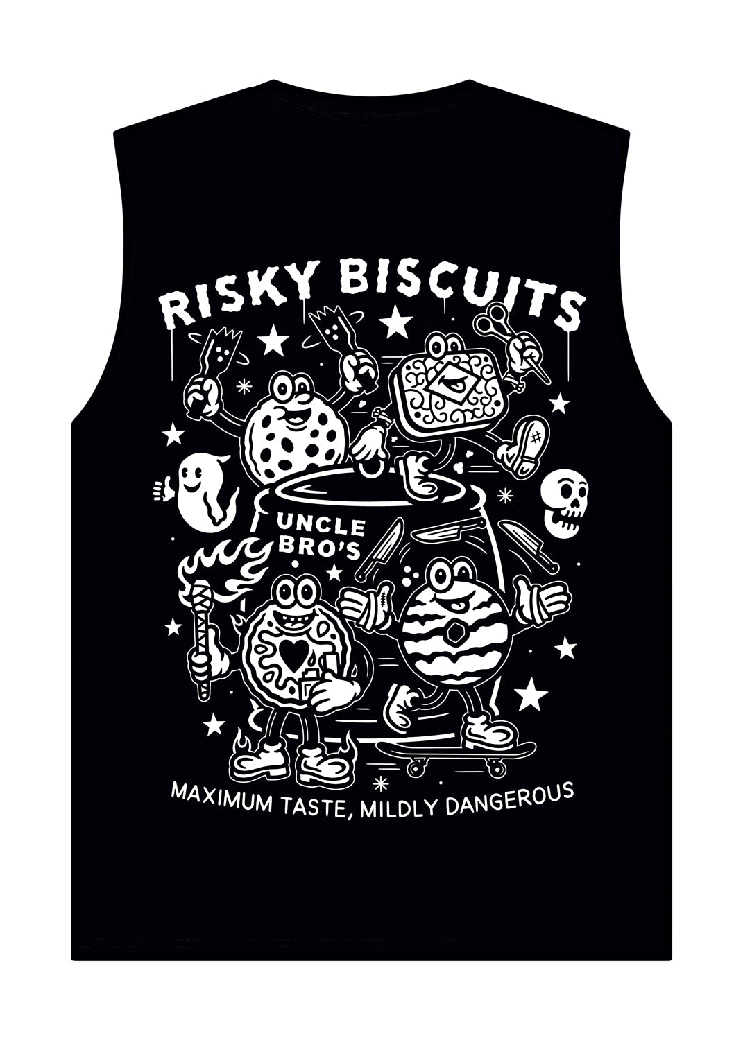 Risky Biscuits Cut-Off (Black)