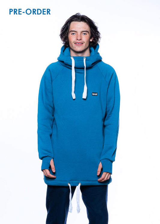 bro! chill n'shred hoodie (slate blue)
