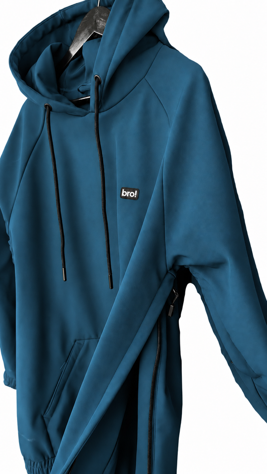 bro! ShredShell 2.0 | Waterproof Hoodie (Teal Blue)