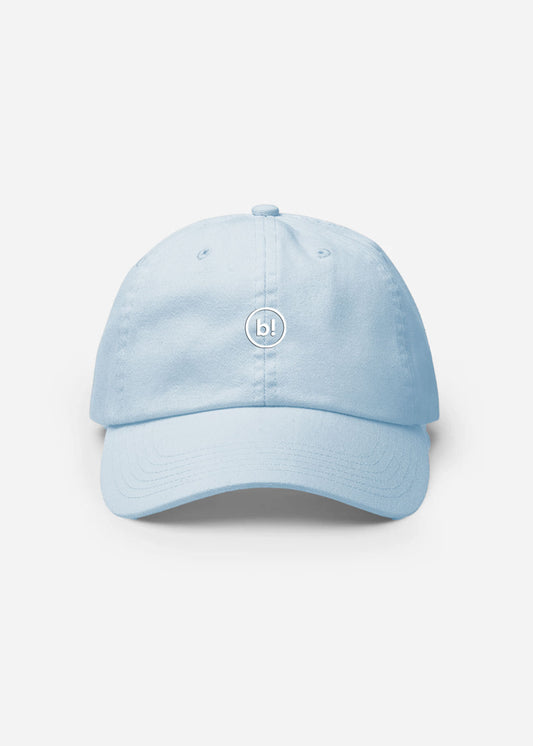 b! logo cap (powder blue)