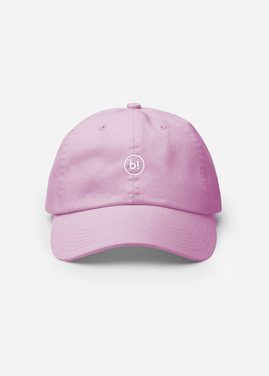 b! logo cap (faded pink)