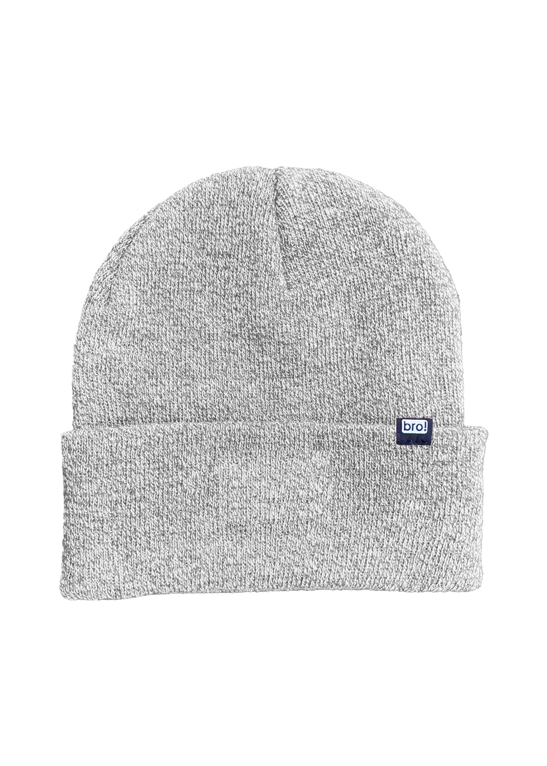 bro! mini logo beanie (heather grey)