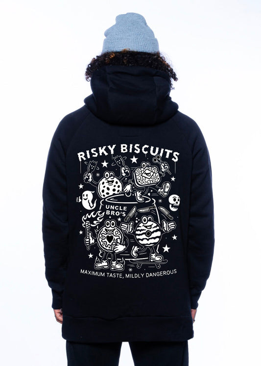bro! chill n'shred hoodie (Risky Biscuits)