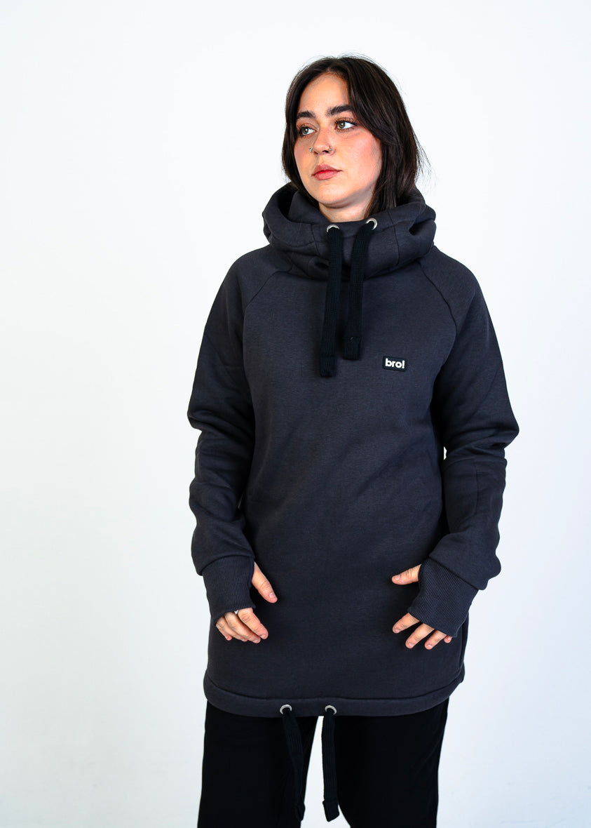 bro! chill n'shred hoodie (charcoal)