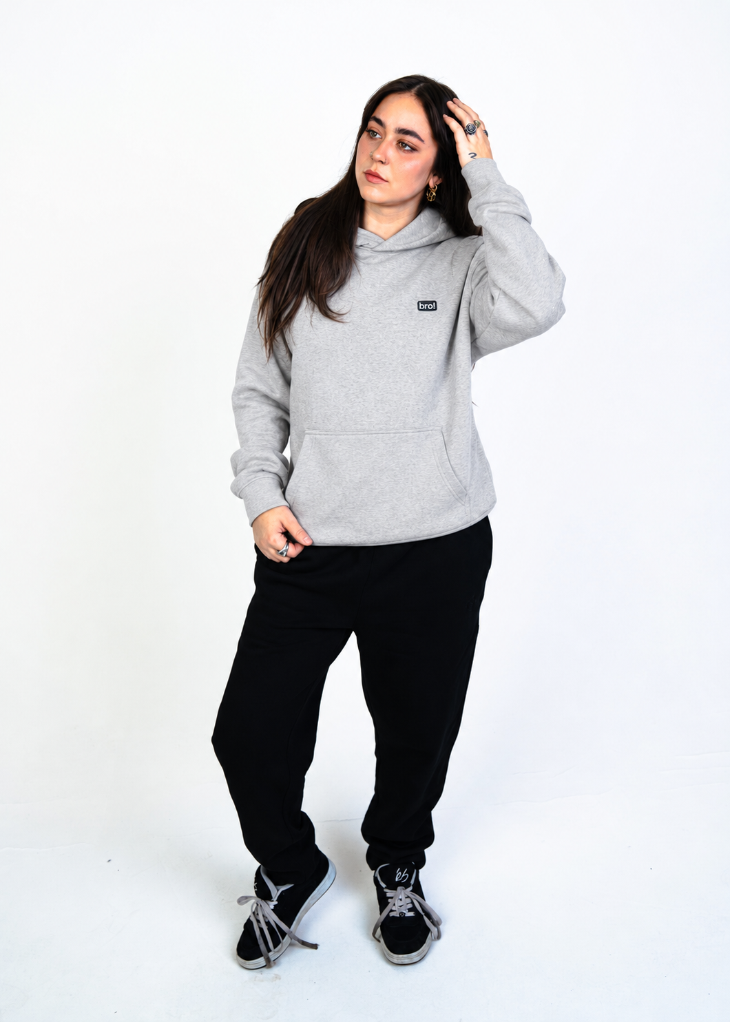bro! everyday hoodie (heather grey)