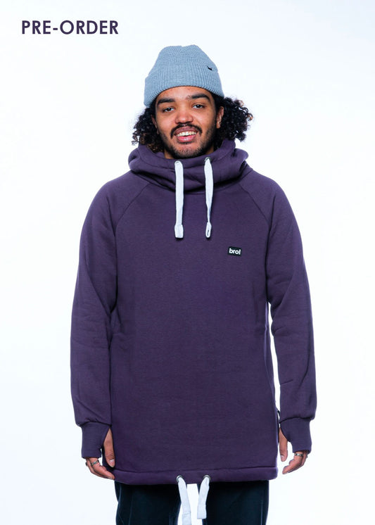 bro! chill n'shred hoodie (midnight sky)