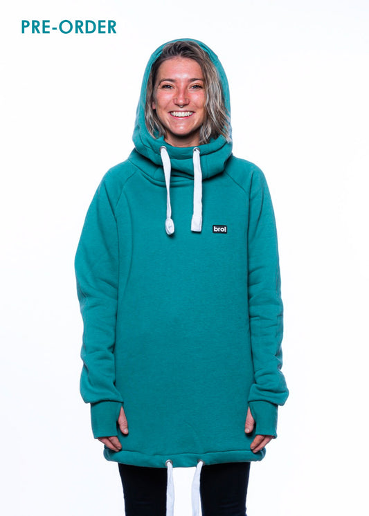 bro! chill n'shred hoodie (spruce green)