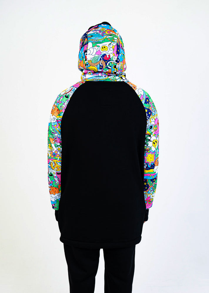bro! chill n'shred hoodie (trippy)
