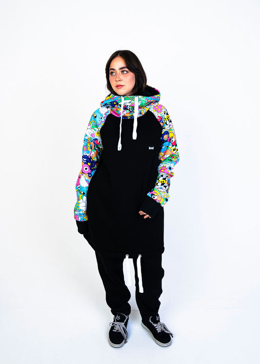 bro! chill n'shred hoodie (trippy)