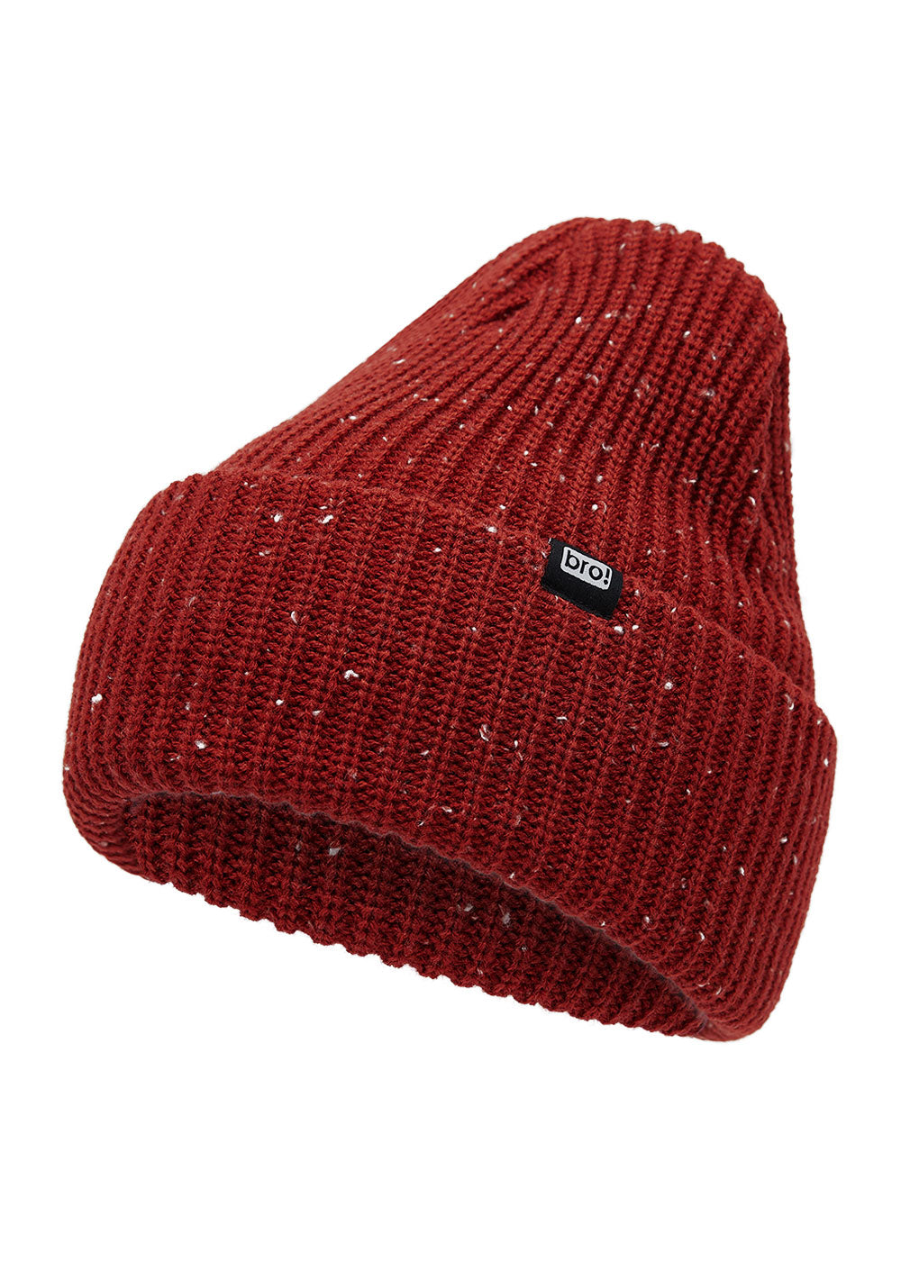 bro! waffle beanie (red-white)