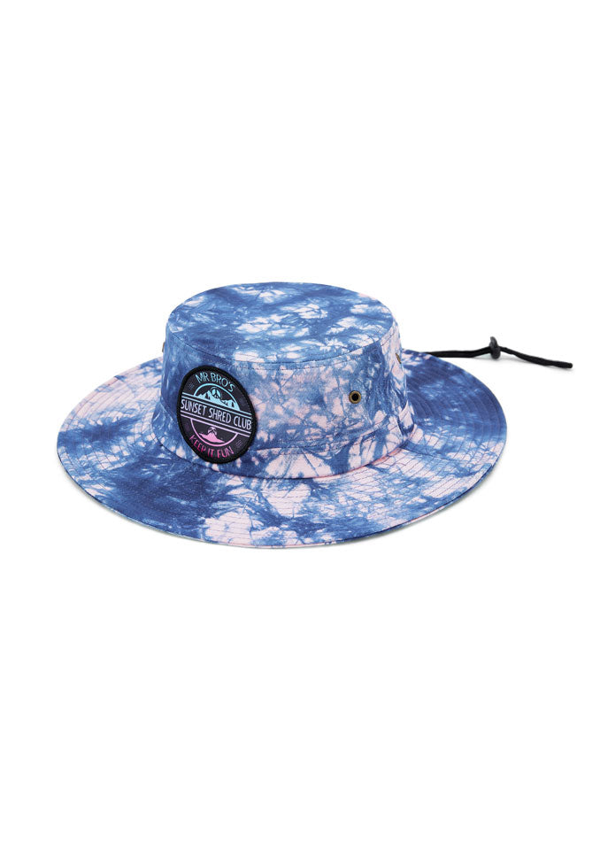 Sunset Shred Club Boonie (Tie-Dye Blue) - Main Image