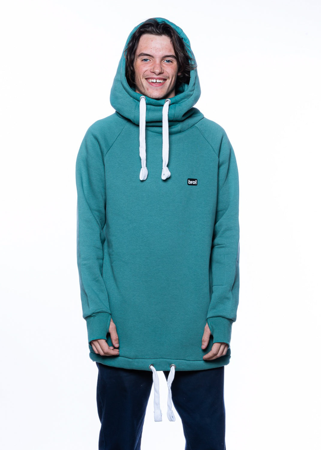 bro! chill n'shred hoodie (spruce green)