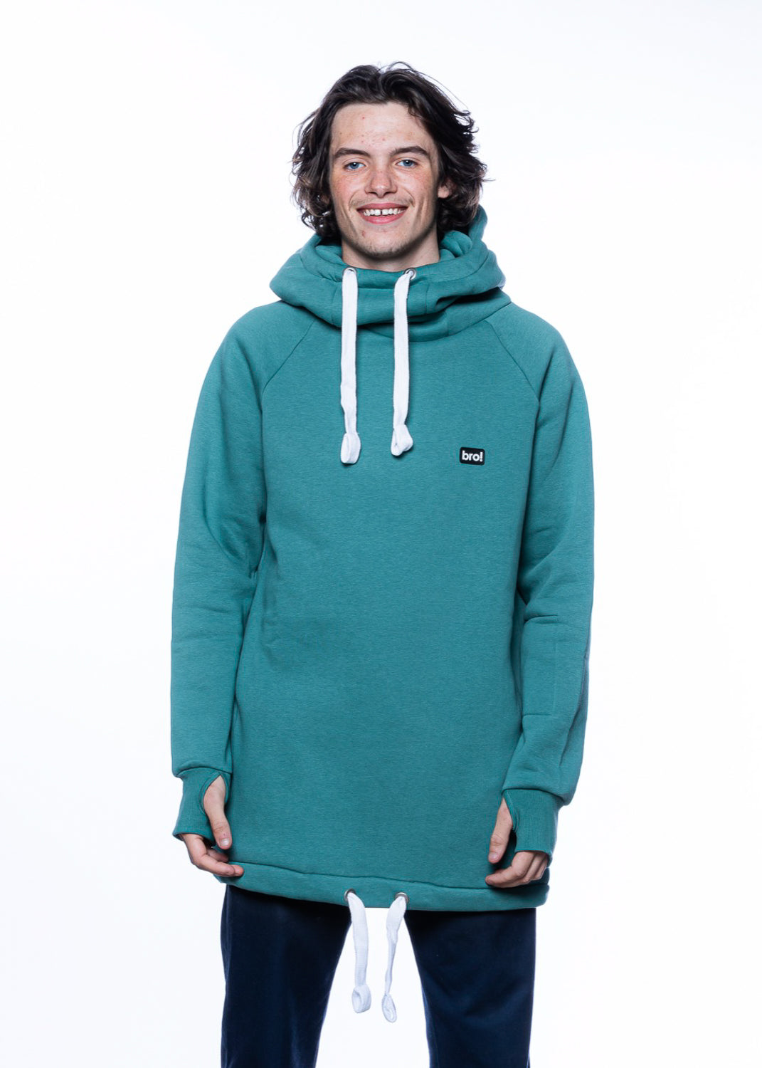 bro! chill n'shred hoodie (spruce green)