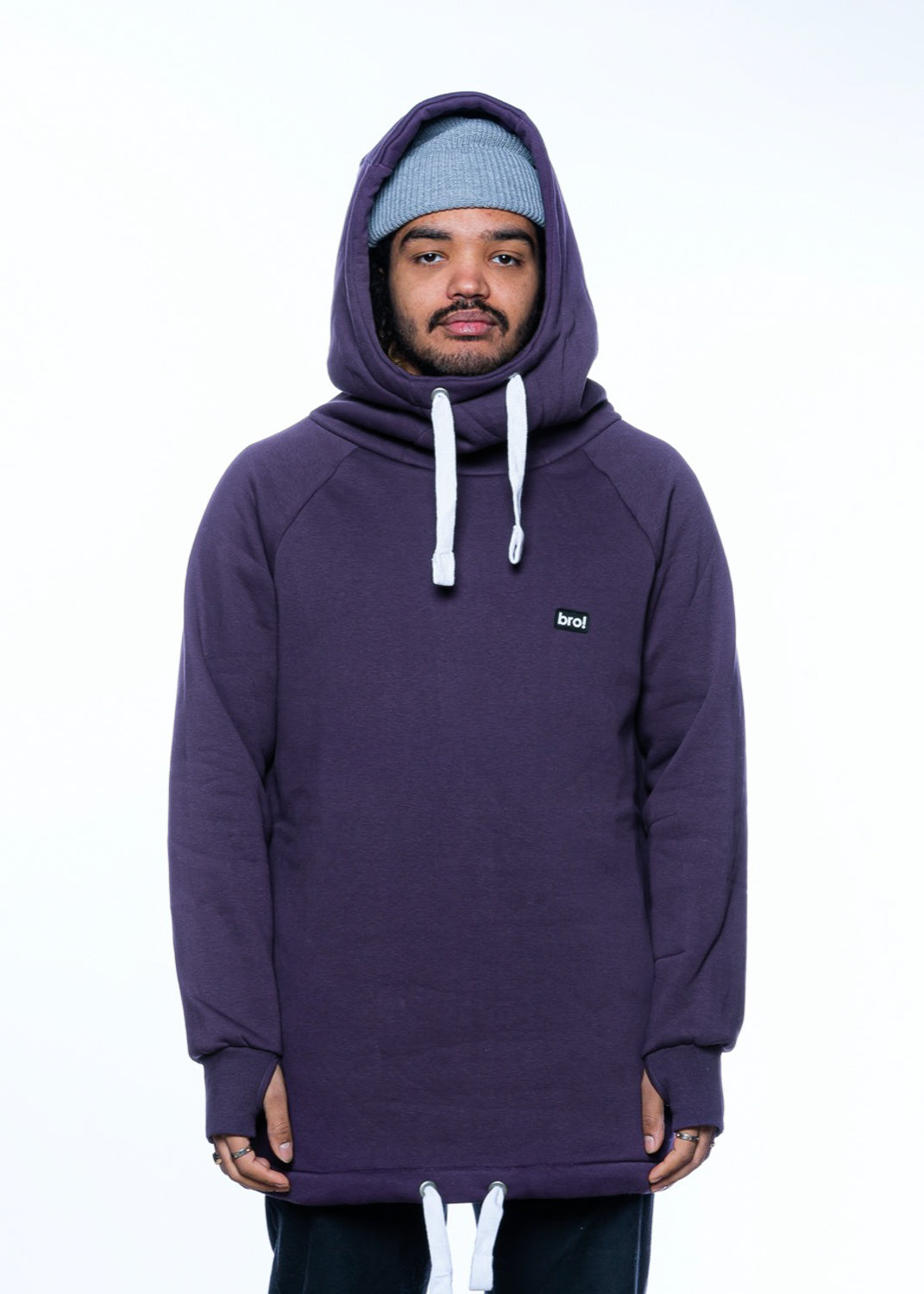 bro! chill n'shred hoodie (midnight sky)