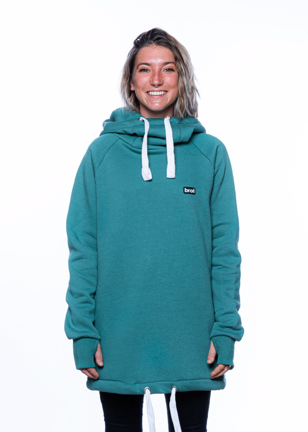 bro! chill n'shred hoodie (spruce green)