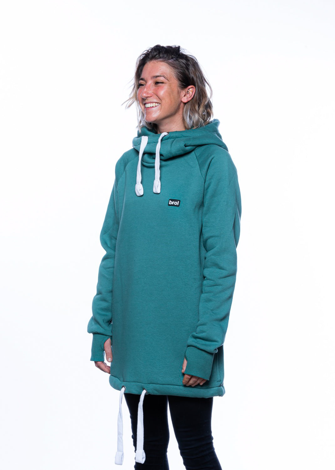 bro! chill n'shred hoodie (spruce green)