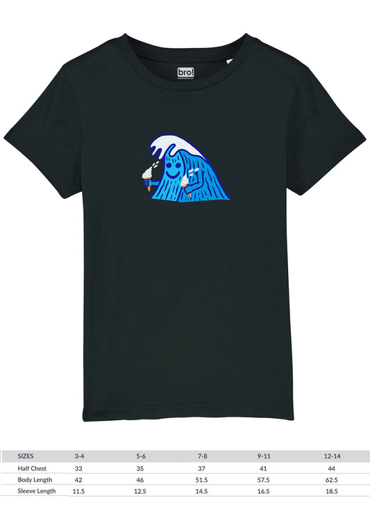 Kids Party Wave Tee (Black)